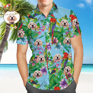 Camisas Tropicales Personalizadas Con Cara Camisa Hawaiana Personalizada Con Cara Loro