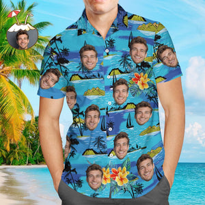 Camisa Hawaiana Con Cara Personalizada Camisas Tropicales Personalizadas Camisa Hawaiana Con Estampado Completo Para Hombre Camisa Del Día Del Padre Regalo Para Papá