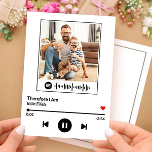 Custom Music Code Music Cards With Your Photo