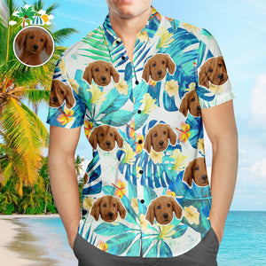 Camisa Hawaiana De Cara Personalizada Vintage Flower Plant Hombres Popular All Over Print Hawaiian Beach Shirt Holiday Gift - MyFaceSocksES