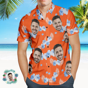 Foto Personalizada Camisa Hawaiana Vacaciones En La Playa Popular Para Hombres Estampado Completo Camisa Hawaiana En La Playa Regalo De Vacaciones - MyFaceSocksES
