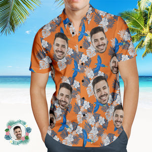 Foto Personalizada Camisa Hawaiana Vacaciones En La Playa Popular Para Hombres Estampado Completo Camisa Hawaiana En La Playa Regalo De Vacaciones Pájaro - MyFaceSocksES
