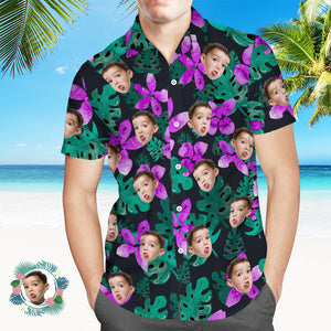 Camisa Hawaiana Con Estampado De Cara Personalizada Camisa De Fiesta Personalizada - MyFaceSocksES