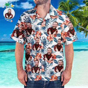 Camisa Hawaiana Personalizada Con Cara De Novia Camisa Hawaiana De Playa Personalizada