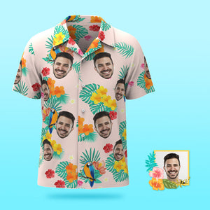 Foto Personalizada Camisa Hawaiana Vacaciones En La Playa Popular Para Hombres Estampado Completo Camisa Hawaiana En La Playa Regalo De Vacaciones Hora De La Isla - MyFaceSocksES
