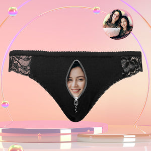 Custom Women Lace Panty Face Sexy Panties Personalized LGBT Gifts - MyFaceSocksES