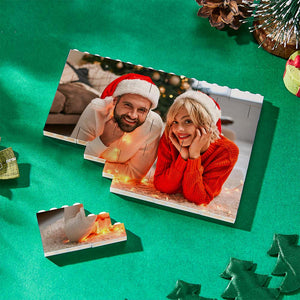 Regalos De Navidad De Bloques De Fotos De Ladrillos De Construcción Pequeños Personalizados - MyFaceSocksES