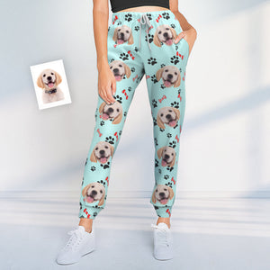 Pantalones De Chándal Personalizados Con Cara De Perro, Regalo De Joggers Unisex Para Amantes De Las Mascotas - MyFaceSocksES