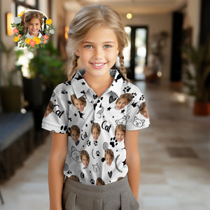 Polos Personalizados Para Niños Con Cara, Camiseta Personalizada Con Foto, Gatos Lindos - MyFaceSocksES