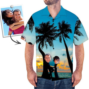 Camisa Hawaiana Personalizada Para Hombre Sea Palm