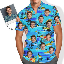 Vice City Cara Hawaiana Camisa Personalizada Para Hombre