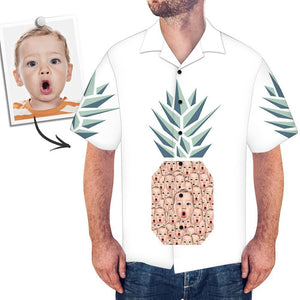 Camisa Hawaiana Personalizada Para Hombre Con Diseño De Piña
