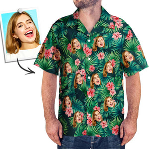 Camisas Tropicales Personalizadas De Black Friday Camisa Hawaiana Con Cara De Perro Personalizada Camisa Con Hojas Y Flores Para Regalos De Navidad