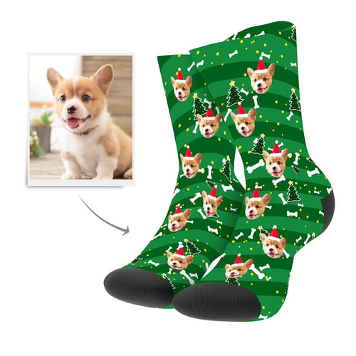 Christmas Custom Dog Socks - Myfacesocks