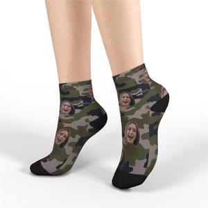 Custom Short Socks Camo - MyPhotoSocks