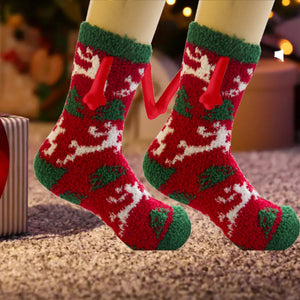 Calcetines Navideños Tomados De La Mano Calcetines Magnéticos De Mano En Mano Regalos De Navidad Únicos - MyFaceSocksES